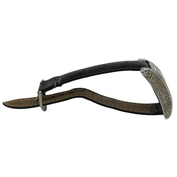 Anne Klein 10/6583GP Women's Silver Crystal Accent Watch – Needs Battery - Picture 2 of 7